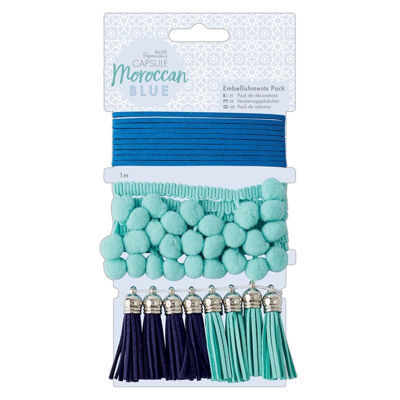 Embellishments Pack (10pcs) - Capsule - Moroccan Blue