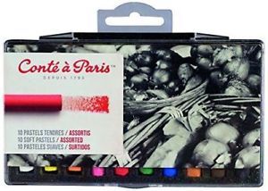 Conte Soft Pastels - 10 assorted 