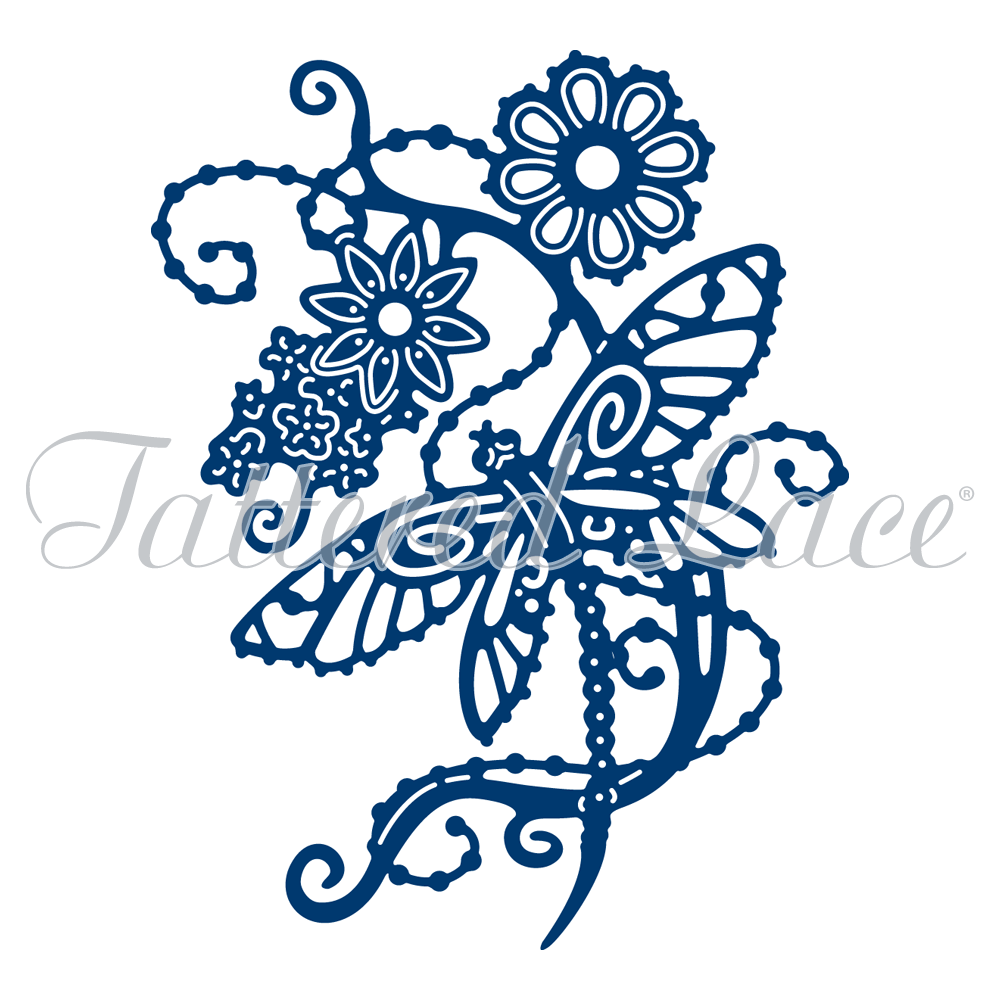 Tattered Lace - Dragonfly Flowers