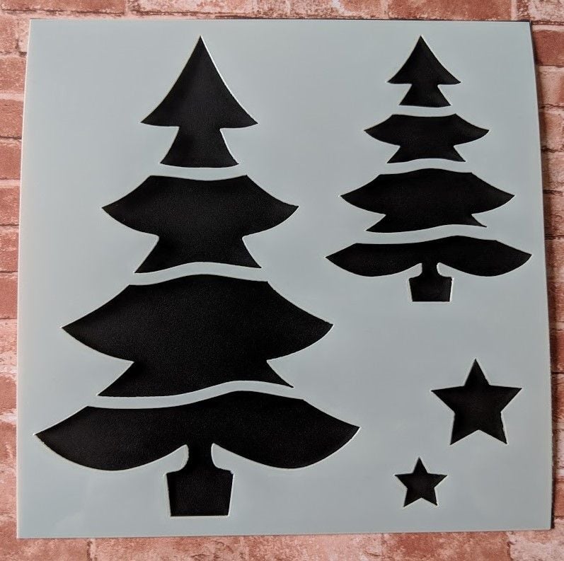 Festive Tree 6x6" Stencil / Mask