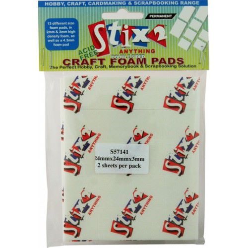 Stix 2 Craft Foam Pads - 19mm x 19mm x 2mm