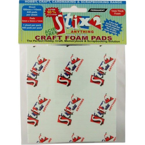 Stix 2 Craft Foam Pads - Super Value Pack - 5mm x 5mm
