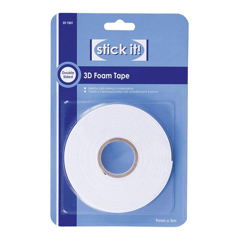 5m 3D Foam Tape (9mm Width)
