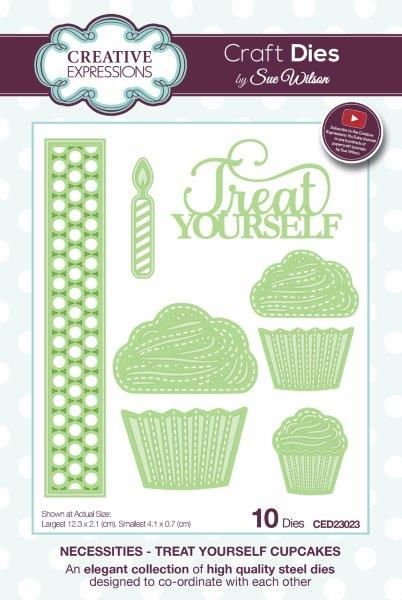 Creative Expressions Necessities Collection Treat Yourself Cupcakes Die