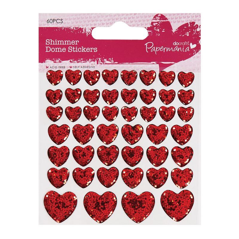 Shimmer Heart Stickers
