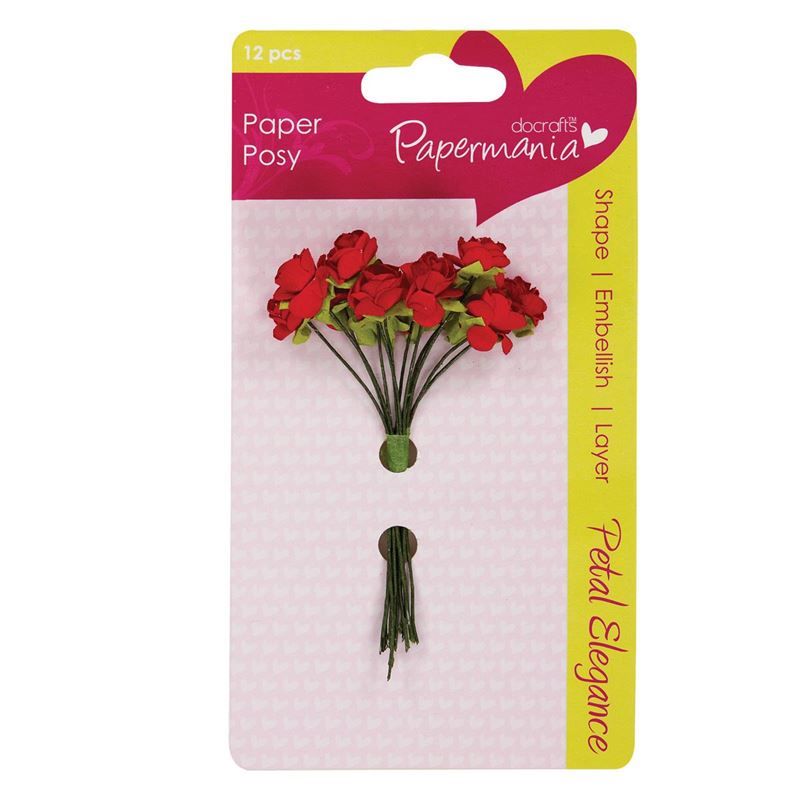 Petal Posy (12pcs) - Red Rose