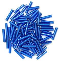 The Craft Factory Long Bugle Beads - 9mm - Royal Blue