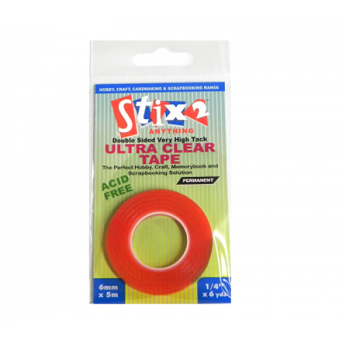 Stix 2 Ultra Clear Tape - 6mm x 5mm
