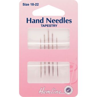 Hemline Tapestry Hand Sewing Needles Size 18-22