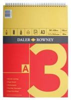 Daler Rowney Series A Spiral Pad A3 Red/Yellow