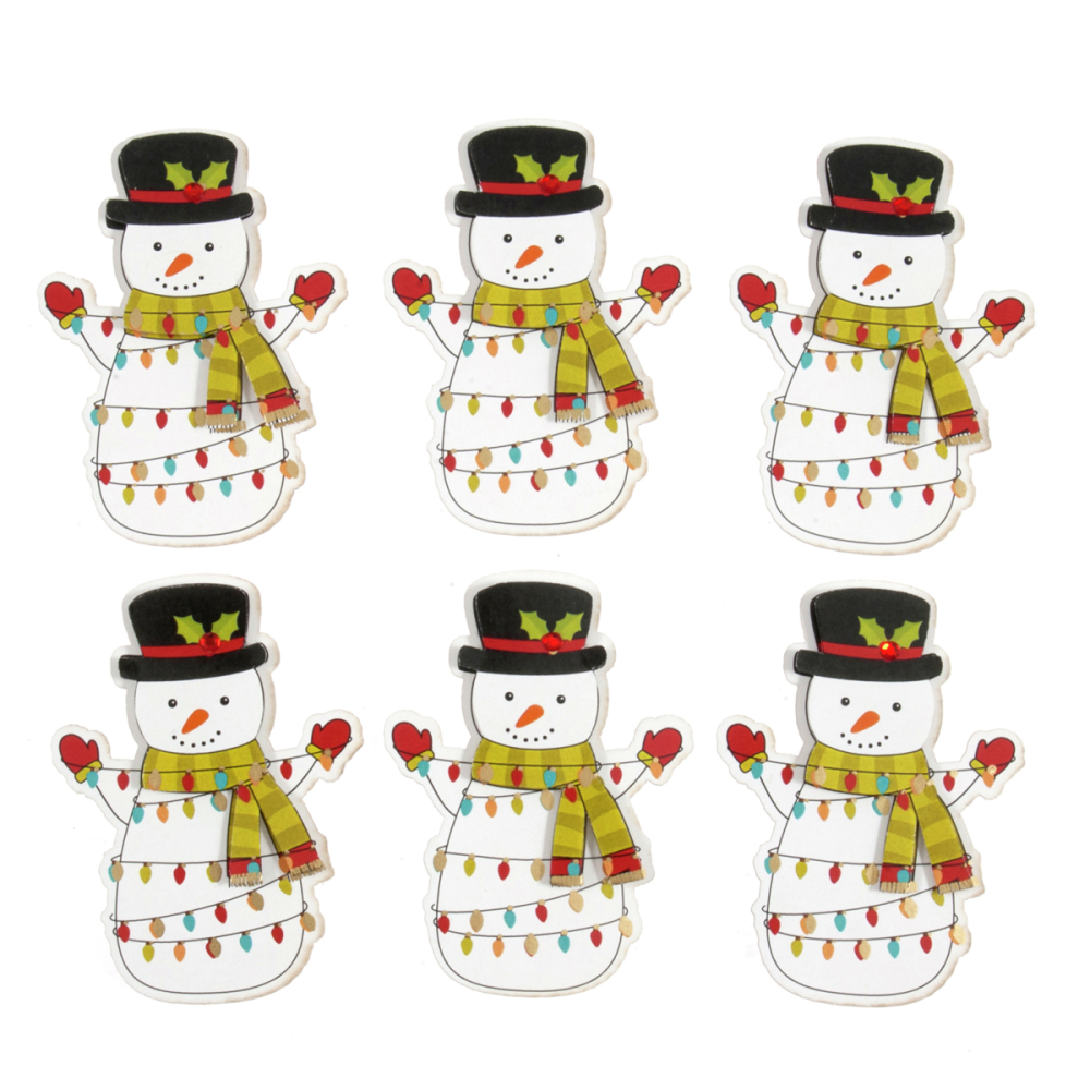 Trimits Festive Snowmen 6 Pieces