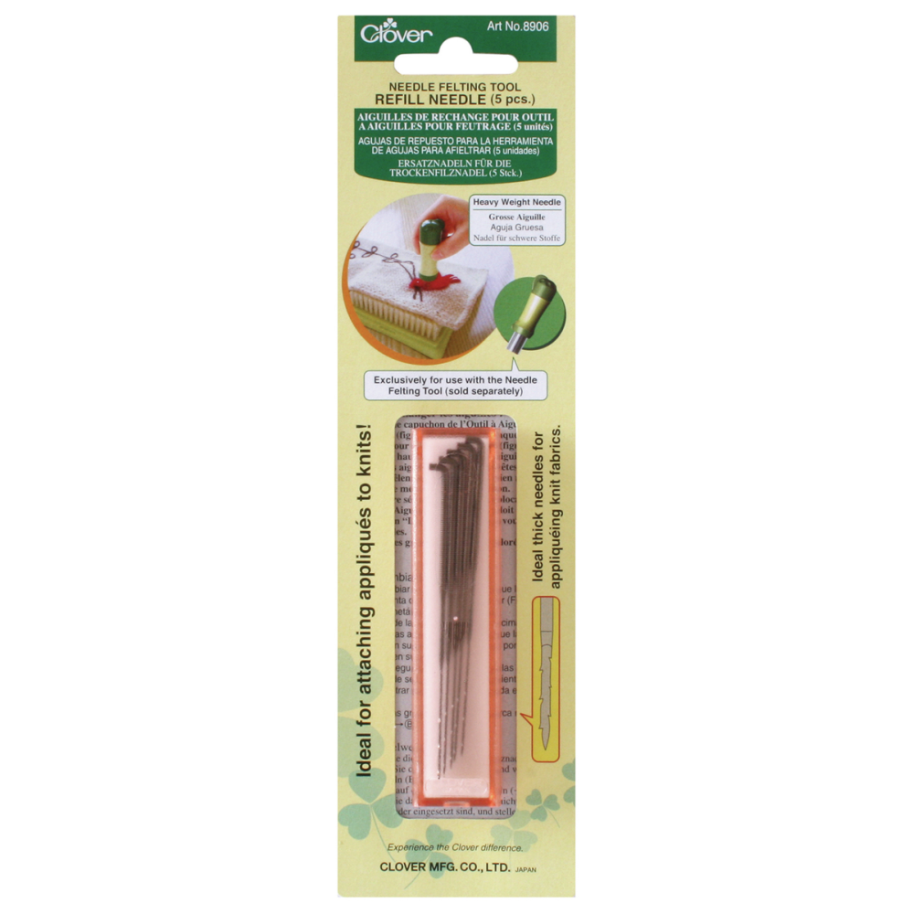 Clover Felting Tool Needle Refills, Heavy 