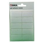 Blick Label Bag 19 x 38mm White Pack
