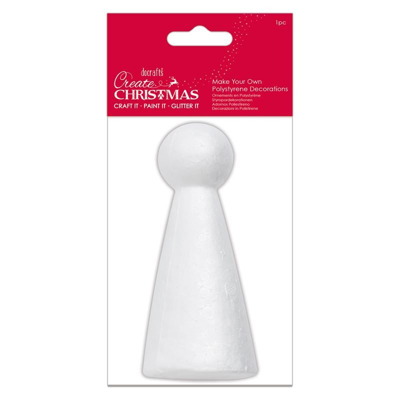 Make Your Own Polystyrene Decorations (1pc) - Angel - Create Christmas