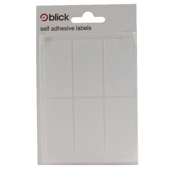 Blick White 42 Labels in Bags 25x50mm 