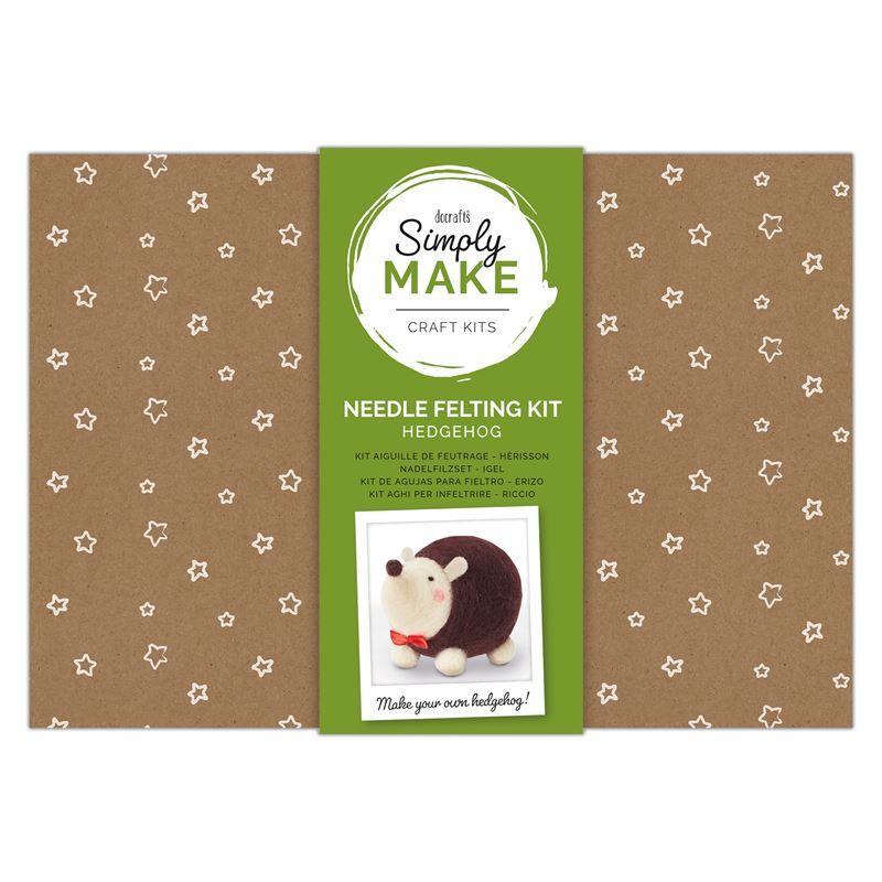 Needle Felting Kit - Simply Make - Hedgehog