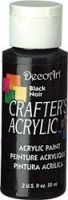 Black - Deco Art 59ml Crafters Acrylic -