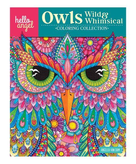 Hello Angel Owls Wild & Whimsical Colouring Collection