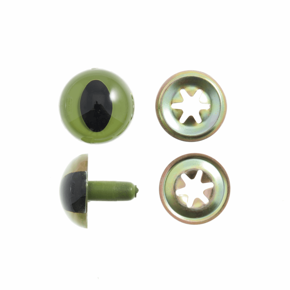 Toy Eyes Cats 12mm Green