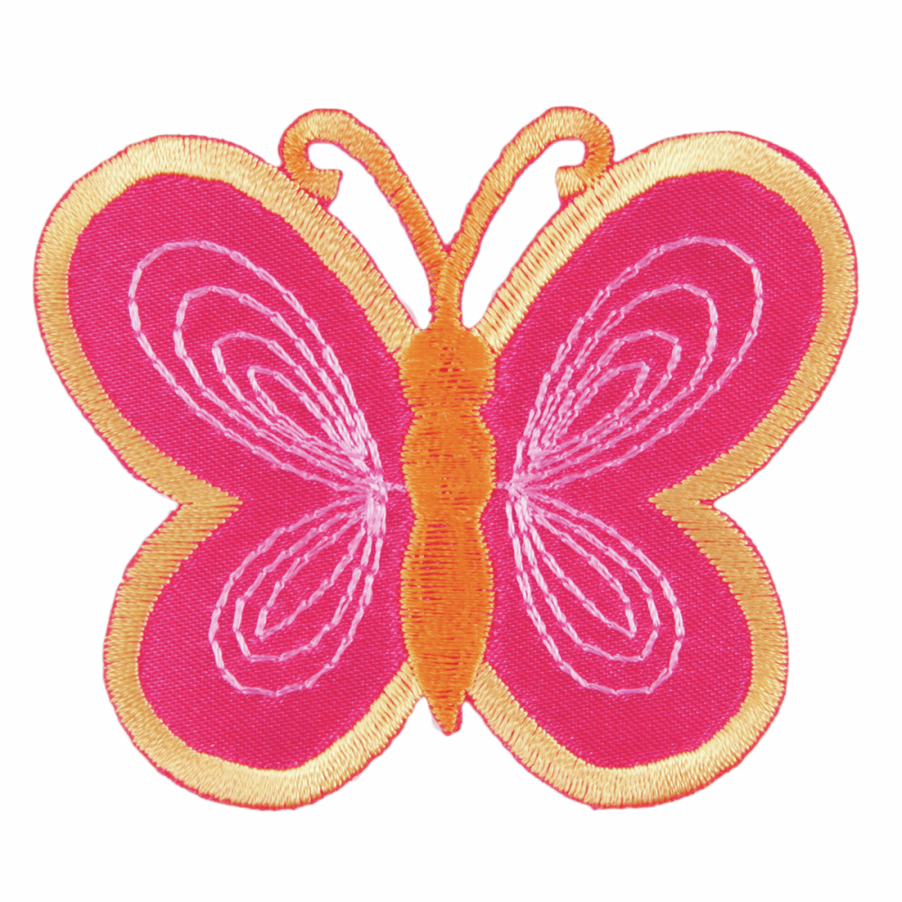 Pink/Yellow Butterfly Motif