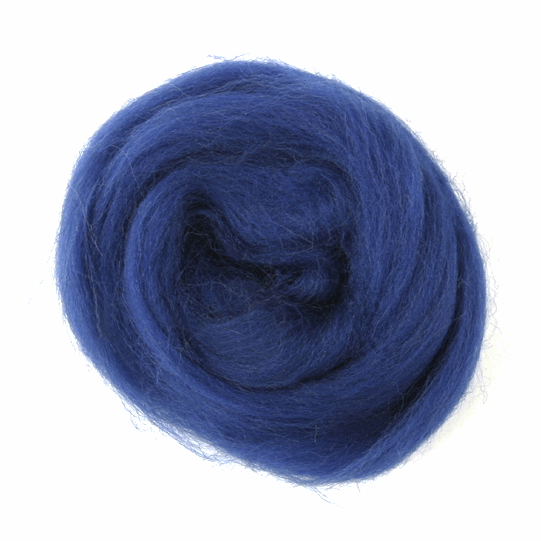Trimits Natural Wool Roving 10g Sapphire
