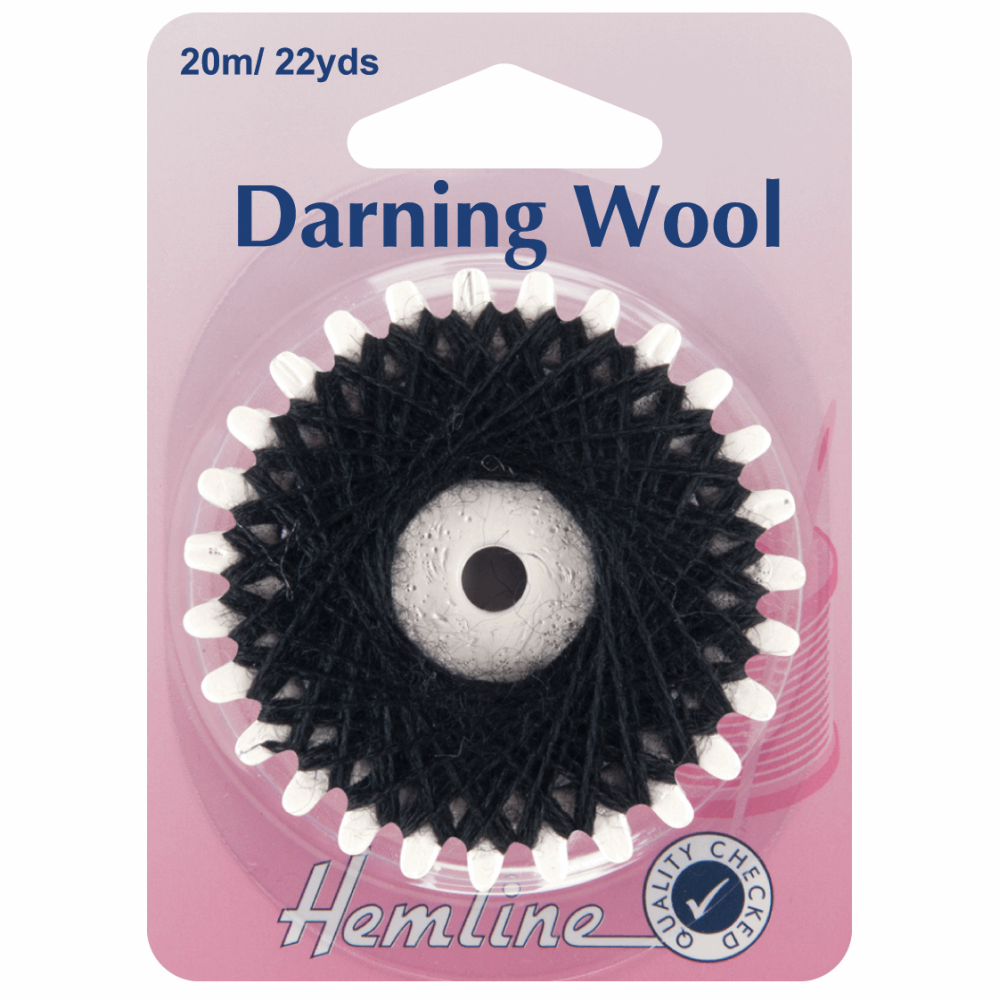 Darning Wool 20m Black