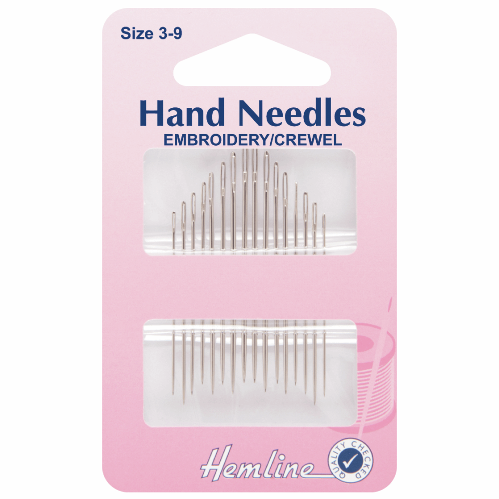 Hand Sewing Needles Embroidery Crewel Size 3-9