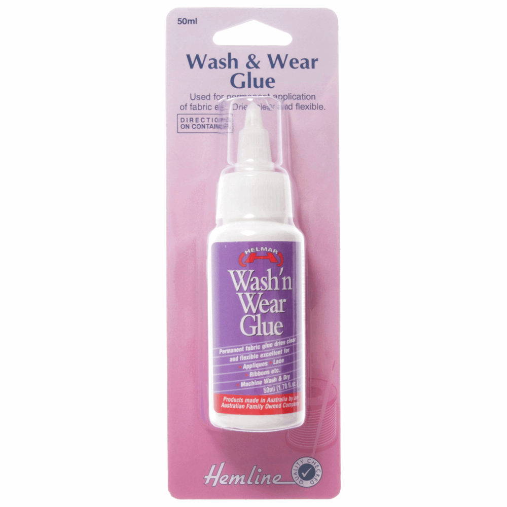 Wash & Wear Fabric Glue 50ml