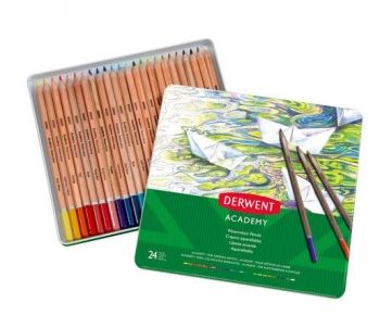 Academy Watercolour Pencils 24 Tin