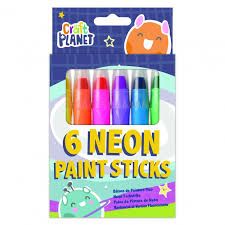 6 Paint Sticks - Neon