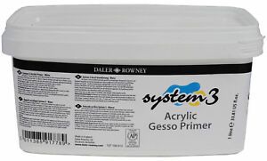 System 3 Gesso Primer - White - 1L 