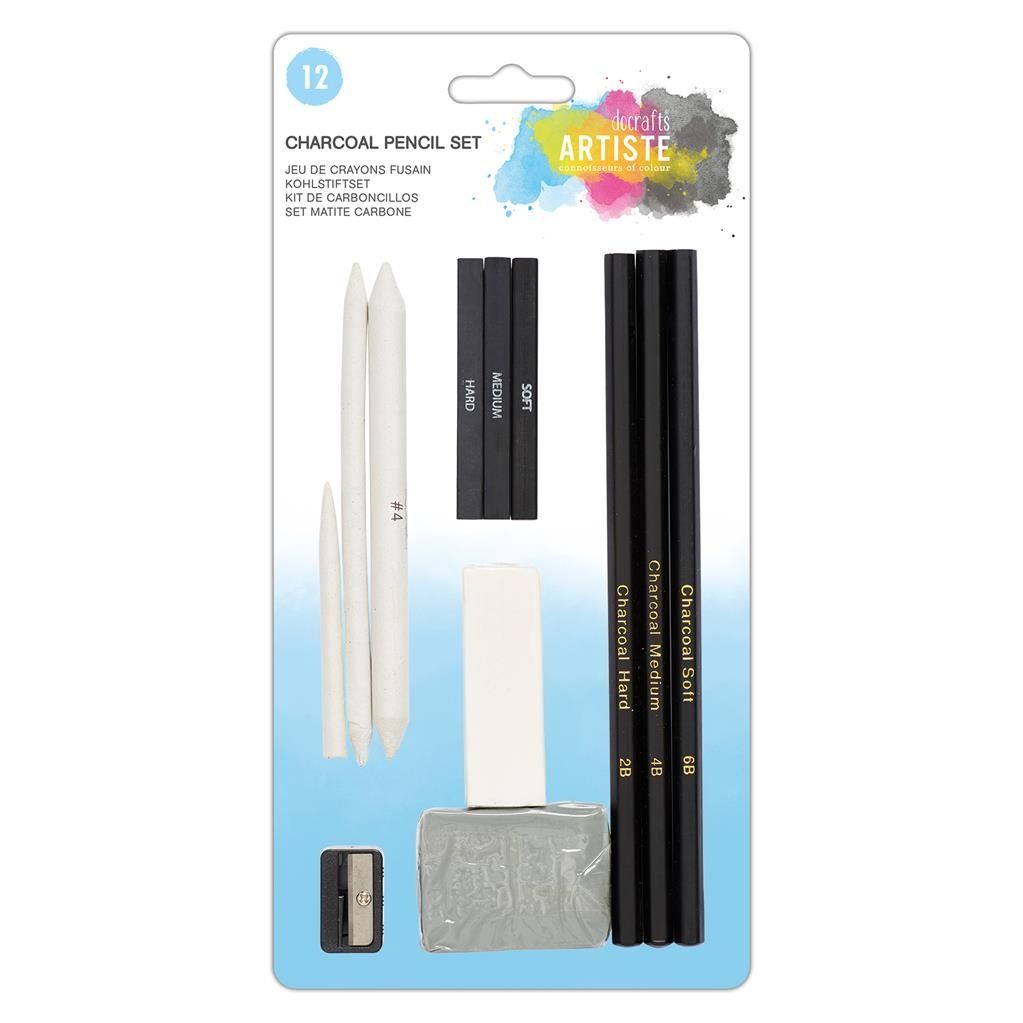 Docrafts Charcoal Pencil Set (12pk)