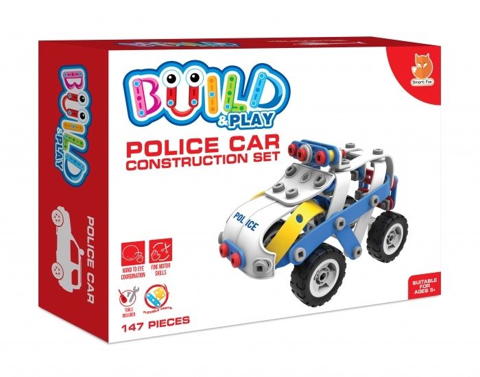 Build and Play Police Car Construction Set