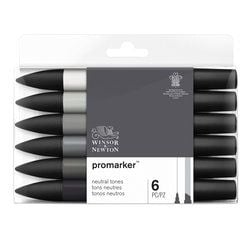 PROMARKER NEUTRAL TONES BY WINSOR & NEWTON (6 pack)