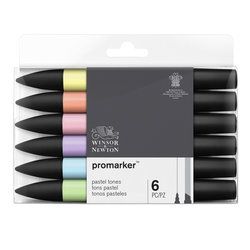 PROMARKER PASTEL TONES BY WINSOR & NEWTON (6 pack)