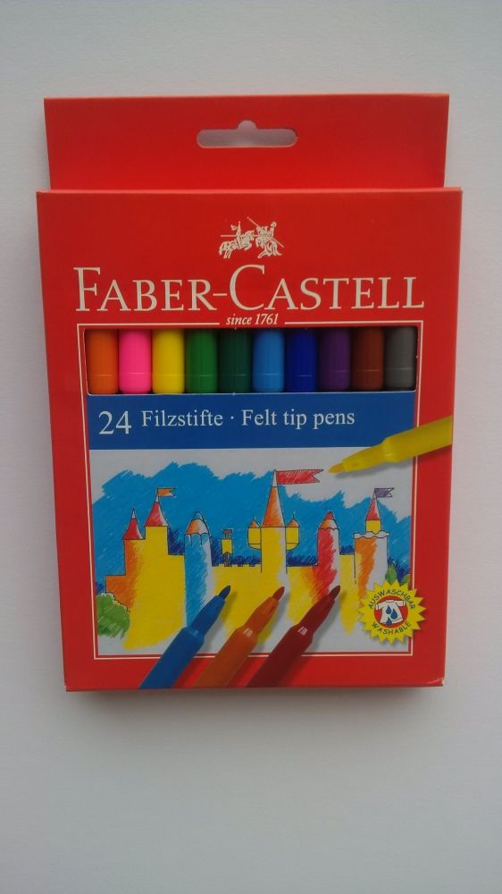 Faber Castell 24 Fibre Tipped Pens