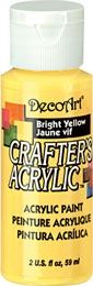 Bright Yellow - Deco Art 59ml Crafters Acrylic -