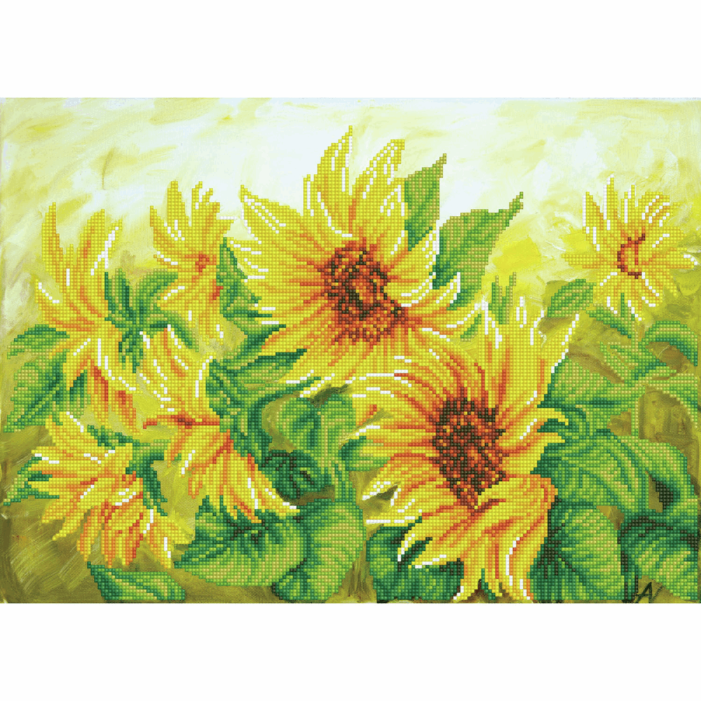 Diamond Painting Kit: Hazy Daze Sunflowers