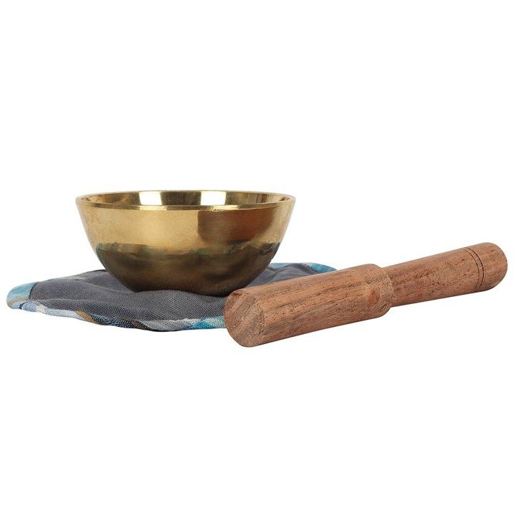 SMALL POLISHED BRASS SINGING BOWL