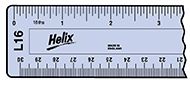 HELIX OXFORD PLASTIC RULER 12"