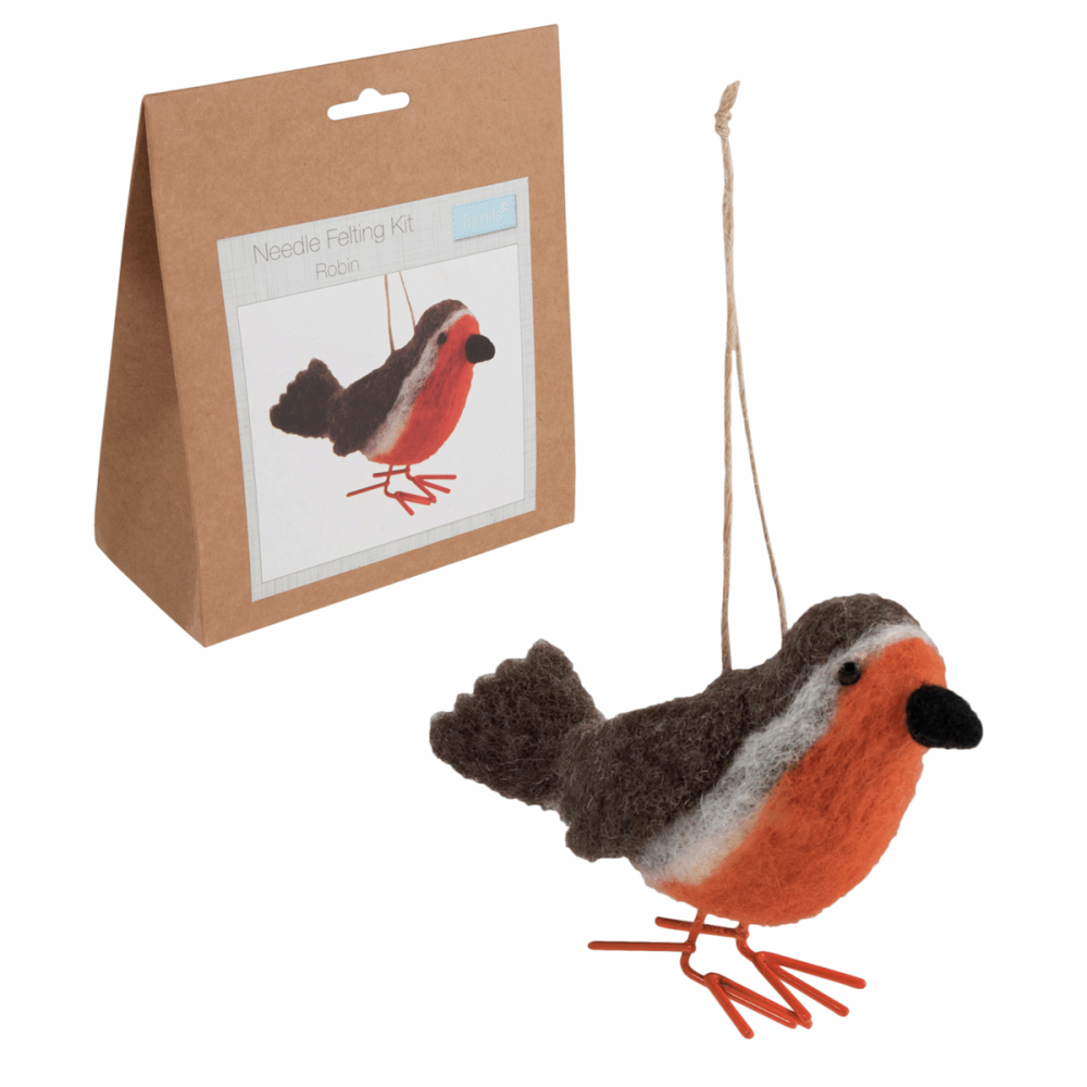Needle Felting Kit: Robin