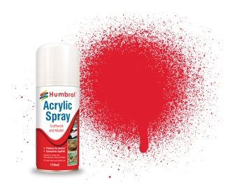 HUMBROL 19 RED 150ml ACRYLIC SPRAY