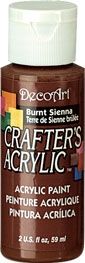 Burnt Sienna - Deco Art 59ml Crafters Acrylic -
