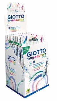 GIOTTO TURBO PASTEL GLITTER BOX (8 pens) 