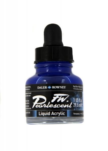 SKY BLUE 29.5ml PEARLESCENT INK DR FW 