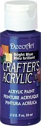 Bright Blue - Deco Art 59ml Crafters Acrylic -