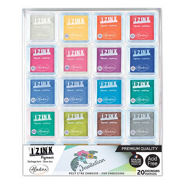 Izink Pigment Ink Pads - Set of 20 