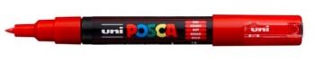 Red POSCA BULLET TIP EX FINE PC-1M (0.7mm)