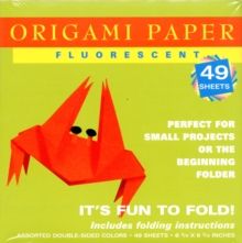 Origami Paper - Fluorescent Colors - 6 3/4" - 48 Sheets : Tuttle Origami Paper: High-Quality Origami Sheets Printed with 6 Different Colors: Instructi