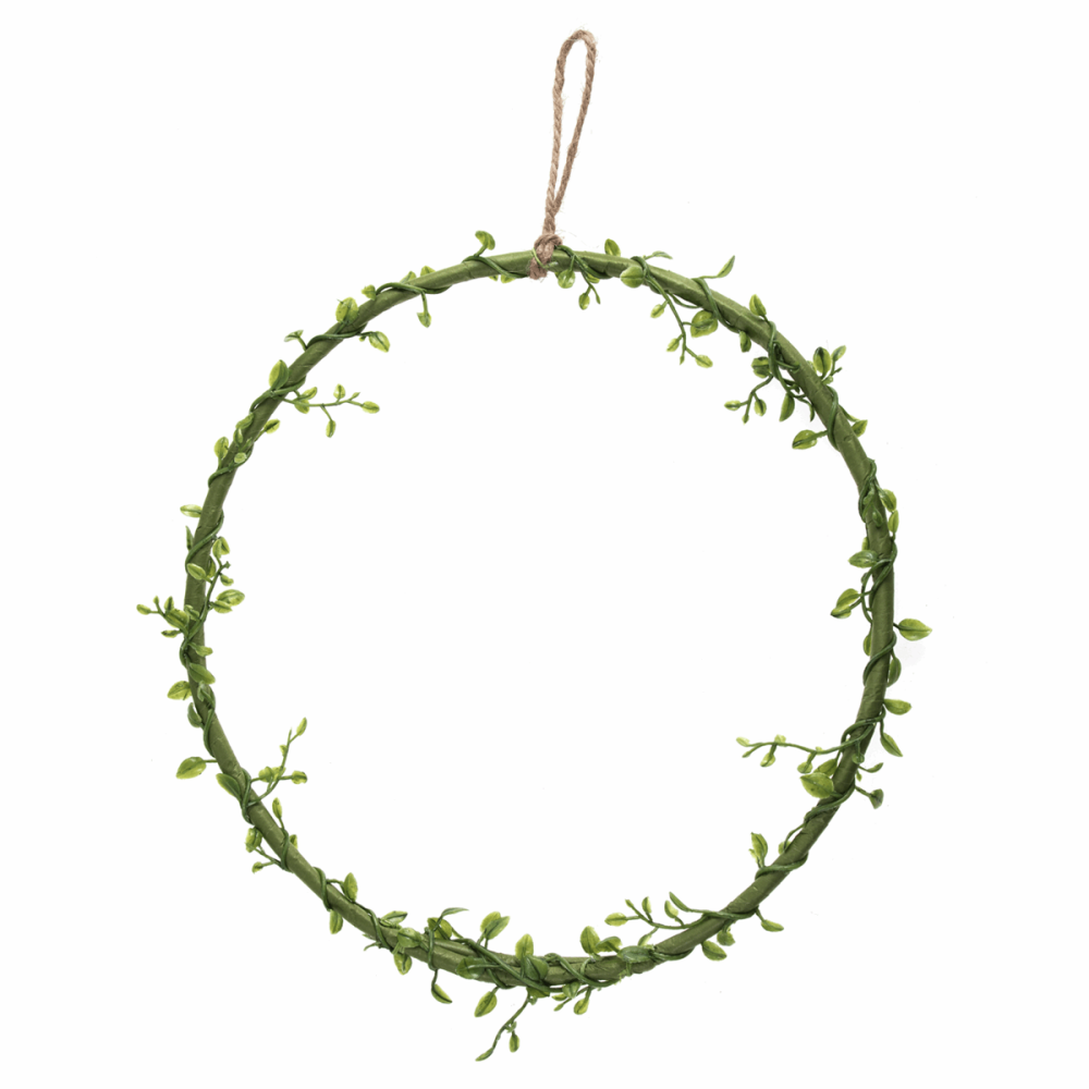 Wreath Base: Green Vine: 25.5Cm/10in